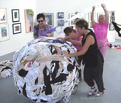 The BraBall begins to roll