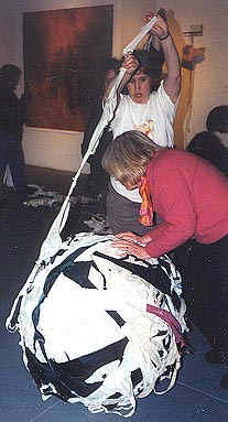 Adding to the BraBall at Pro Arts