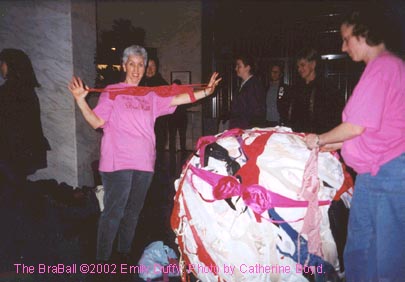 Red and pink bras added to BraBall