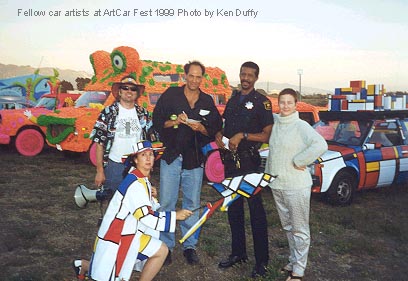 Fellow car artists at ArtCar Fest